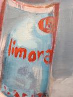 Pop art limonade verf op los doek jaren 80/90, Verzenden