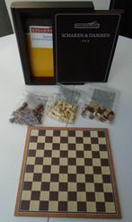 LUXE SCHAAK EN DAMMEN SPELLEN BOX HOUTEN KIST Nieuw, -, Een of twee spelers, -, Nieuw