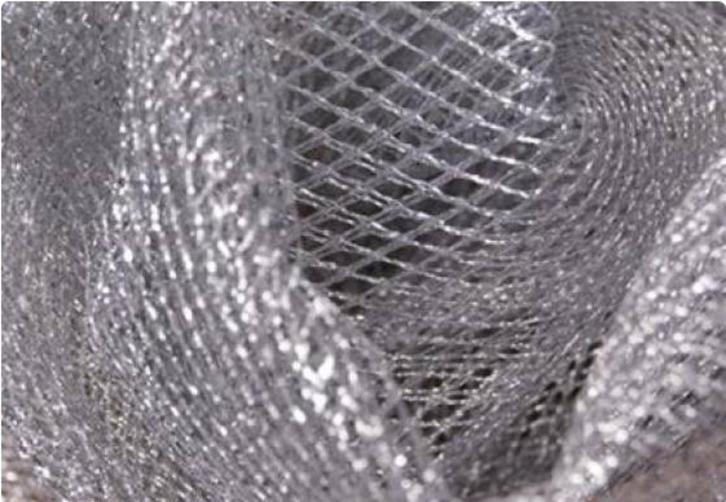 Zilveren Tule NIEUW 155 cm breed fijnmazig € 3 per meter, Hobby en Vrije tijd, Stoffen en Lappen, Nieuw, Polyester, 120 cm of meer