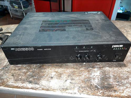 PASO AW5512, 24/110/230V Eindversterker ZGAN, Audio, Tv en Foto, Versterkers en Receivers, Zo goed als nieuw, Stereo, 120 watt of meer