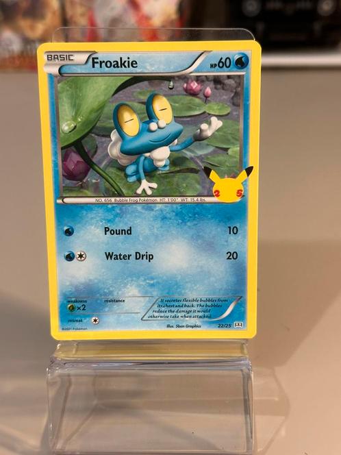 Froakie 25th Anniversary McDonald's Pokemon kaart, Hobby en Vrije tijd, Verzamelkaartspellen | Pokémon, Zo goed als nieuw, Losse kaart