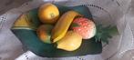Houten Fruitschaal met Houten Fruit, Huis en Inrichting, Woonaccessoires | Schalen en Manden, Gebruikt, Schaal, Ophalen of Verzenden
