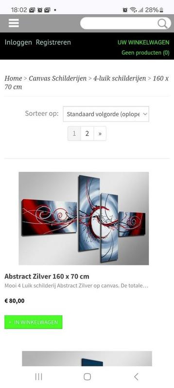 Canvas 4 luik beschikbaar voor biedingen