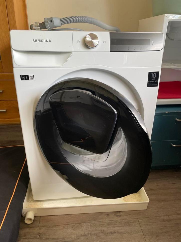 wasmachine Samsung WW80T754ABT eco bubble, Witgoed en Apparatuur, Wasmachines, Zo goed als nieuw, Voorlader, 6 tot 8 kg, 85 tot 90 cm