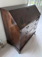 Antieke Secretaire Kast met Lades - Donker Hout Klassiek Des, Ophalen of Verzenden
