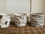 3 x hip mandje babykamer of kinderkamer zwart/wit, Ophalen, Zo goed als nieuw, Overige typen