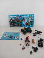 Playmobil City Action 6879 ATV met boef COMPLEET!, Ophalen of Verzenden, Gebruikt, Complete set