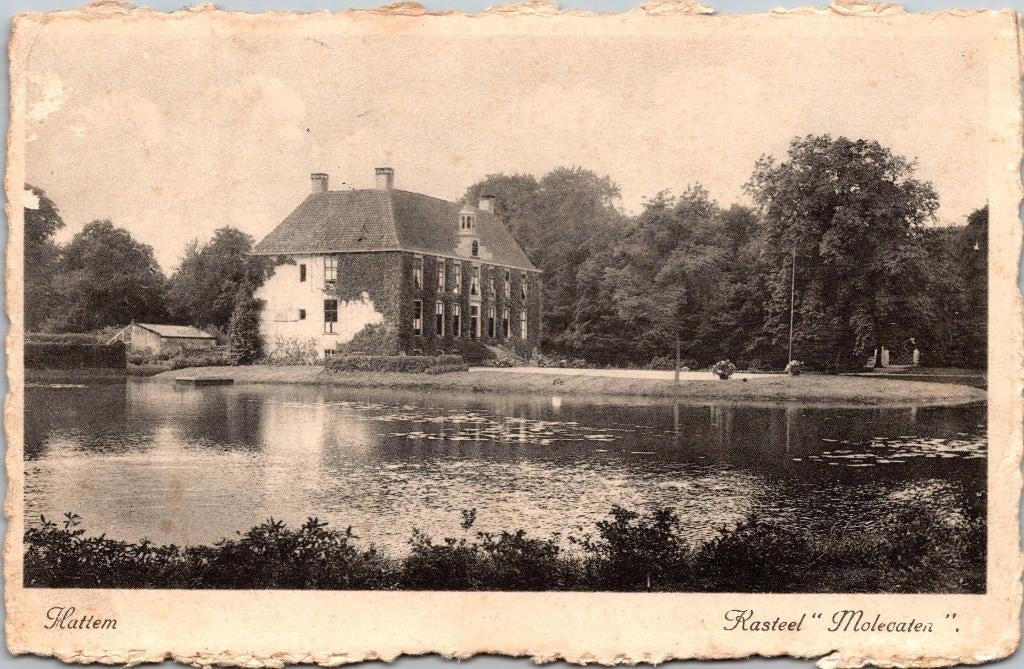 Hattem - Kasteel Molecaten, Verzenden, 1920 tot 1940, Gelopen, Gelderland