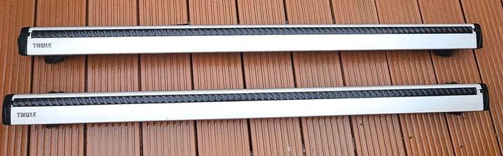 Thule WingBars 8cm x 127cm dakdragers voor open dakrail, Auto diversen, Dakdragers, Gebruikt, Ophalen