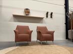2 nieuw Leolux Mayuro Fauteuils Loft stof Design stoel