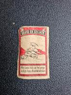 Oude Luciferetiket David en Goliath 31x54mm, Ophalen of Verzenden, Gebruikt, Overige typen