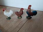 Schleich kippen hen en haan, Ophalen of Verzenden, Zo goed als nieuw, Boerderijdier, Beeldje of Figuurtje