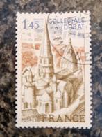 Frankrijk 1977 Collegiale kerk du Dorat gestempeld, Postzegels en Munten, Ophalen of Verzenden, Gestempeld