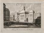 Kopergravure eind 18e eeuw Rotterdam de Beurs, Antiek en Kunst, Kunst | Etsen en Gravures, Ophalen of Verzenden