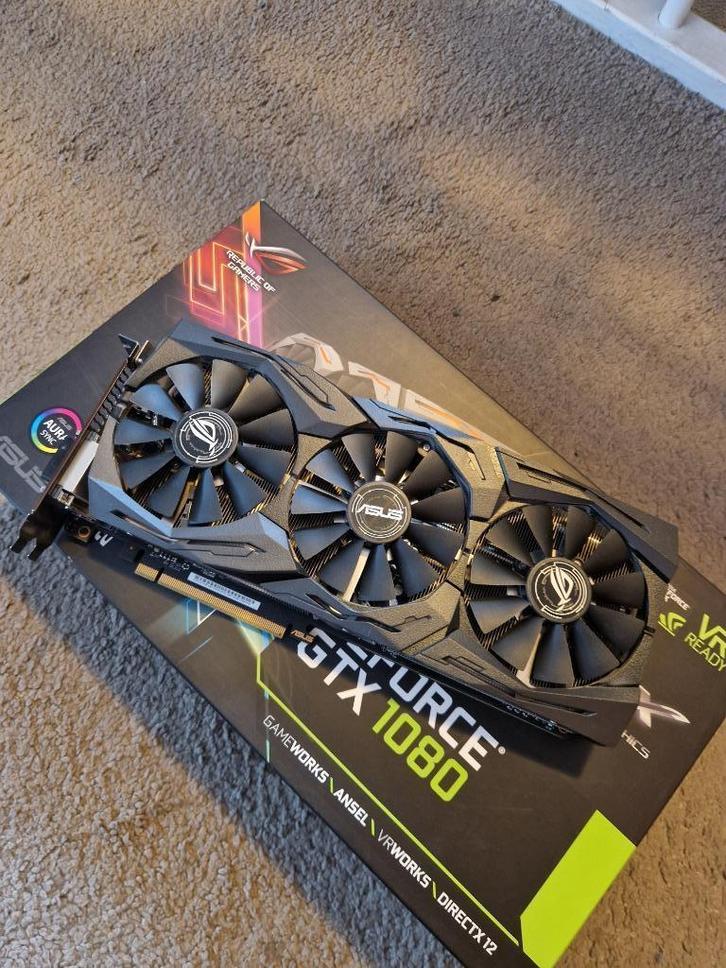 Asus ROG Strix GTX 1080 8GB, Computers en Software, Videokaarten, Gebruikt, Nvidia, PCI-Express 3.0, GDDR5, HDMI, DisplayPort