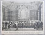 Kopergravure Openbare voorlezing Psalmen Mauritshuis 1773, Ophalen of Verzenden