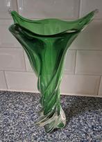 Mooie groene vaas 35 cm, Ophalen of Verzenden
