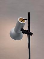Vintage Witte Staande Lamp Jaren 80 metalen vloerlamp wit, Ophalen, Gebruikt, ., 100 tot 150 cm