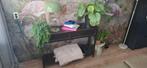 Vintage Sidetable Donkerbruin, Ophalen, Gebruikt, 100 tot 150 cm, Vintage