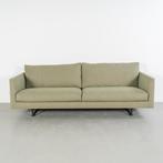 1x Montis Axel Bank 3-zits/190cm Groen Stof - Slede Zwart, Niet ingevuld, 150 tot 200 cm, Niet ingevuld, Driepersoons