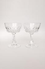 Vintage Opera Champagne Coupe Glazen 2 Stuks, Ophalen of Verzenden