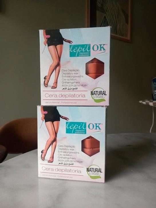 2x groot verpak. professioneel Depil Ok ontharings wax hars, Sieraden, Tassen en Uiterlijk, Uiterlijk | Lichaamsverzorging, Nieuw