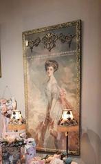 Prachtige Brocante Lijst met victoriaanse Dame, Ophalen, 5664HM, Zo goed als nieuw, Schilderij