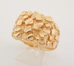 Zware brede 14 karaat Gouden Piet Piet Ring Herenring, Jw, 20 of groter, Verzenden, Heer