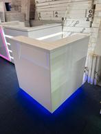 Hoek Toonbank Receptie - Hoogglans Wit, Huis en Inrichting, Barren, Ophalen, Zo goed als nieuw