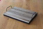 Snijplank, broodplank, serveerplank hout + metalen opvangbak, Ophalen of Verzenden, Nieuw