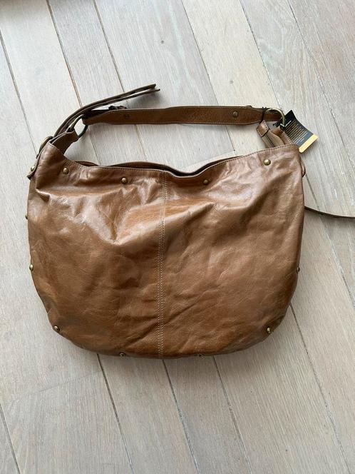 Nieuwe Claudio Ferrici handtas – Vintage leer – bruin/cognac, Sieraden, Tassen en Uiterlijk, Tassen | Damestassen, Nieuw, Handtas