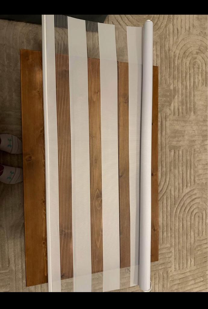 Duo rolgordijn, Huis en Inrichting, Stoffering | Gordijnen en Lamellen, 200 cm of meer, 100 tot 150 cm, Wit, Ophalen