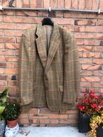 Vintage Eduard Dressler Tweed Blazer Maat L, Maat 52/54 (L), Bruin, Eduard Dressler, Ophalen of Verzenden