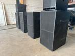 Subwoofer dubbel 18 inch (4 stuks) incl amps/dsp/bekabeling, Overige merken, Gebruikt, Subwoofer, Ophalen of Verzenden