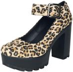 hoge hakken luipaard 37 high heels leopard platform, Bruin, Verzenden, Nieuw, Schoenen met hoge hakken