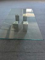 Salontafel, Huis en Inrichting, Tafels | Salontafels, Ophalen, 100 tot 150 cm, 50 tot 100 cm, Glas
