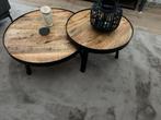 Prachtige salontafelset, Huis en Inrichting, Tafels | Salontafels, Ophalen, 50 tot 100 cm, Rond, Zo goed als nieuw