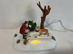 Lemax - Feeding Deer – 34629 kerst met verlichting, Diversen, Kerst, Verzenden, Zo goed als nieuw