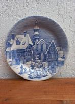 Vintage bord. Ironstone Italy. Kerst. Winters tafereel, Antiek en Kunst, Ophalen of Verzenden