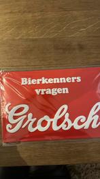 Grolsch Blikken Bord Reclame, Antiek en Kunst, Antiek | Emaille, Ophalen of Verzenden