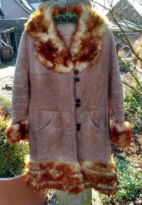 Origineel vintage jaren 60 hippie jas lammy coat teddy bont, Kleding | Dames, Jassen | Winter, Gedragen, Maat 38/40 (M), Bruin