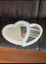 Hartvormige spiegel met sieraden opbergvakken, Minder dan 50 cm, Ophalen of Verzenden, Zo goed als nieuw, Minder dan 100 cm