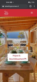 luganomeer chalet direct aan het meer airco en parkeerplaats, Ophalen of Verzenden, Zo goed als nieuw