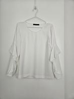 Hallhuber - witte blouse met opvallende mouwen - maat 38, Maat 38/40 (M), Verzenden, Wit, Zo goed als nieuw