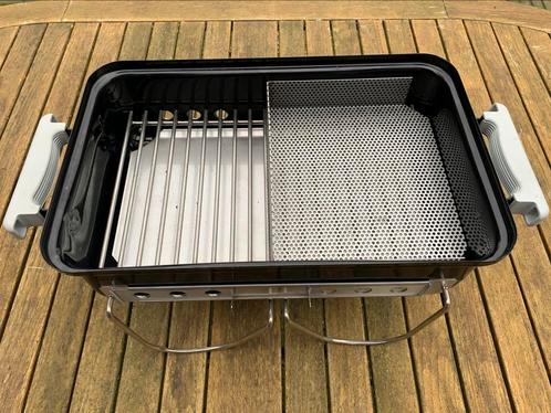 RVS Kolenmandje – Weber Go Anywhere (WGA), Tuin en Terras, Houtskoolbarbecues, Zo goed als nieuw, Met accessoires, Ophalen of Verzenden