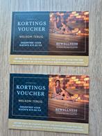 Te koop 2 kortingsbonnen voor de sauna ( voor 4x entree), Tickets en Kaartjes, Drie personen of meer, Kortingsbon, Spa of Sauna