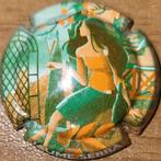 Spaanse cavacapsule JAUME SERRA groen & oker nr. 144589, Verzamelen, Wijnen, Ophalen of Verzenden, Nieuw, Spanje, Overige typen