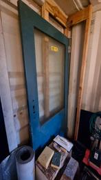 Meranti schuurdeur/achterdeur 93,5x207,5 rechts hangend, Doe-het-zelf en Verbouw, Deuren en Horren, Ophalen, Gebruikt, Minder dan 200 cm