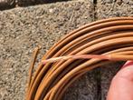 44,5m Draka kabel bruin H07V-R gevlochten stroomdraad., Ophalen of Verzenden, Nieuw, Kabel of Snoer