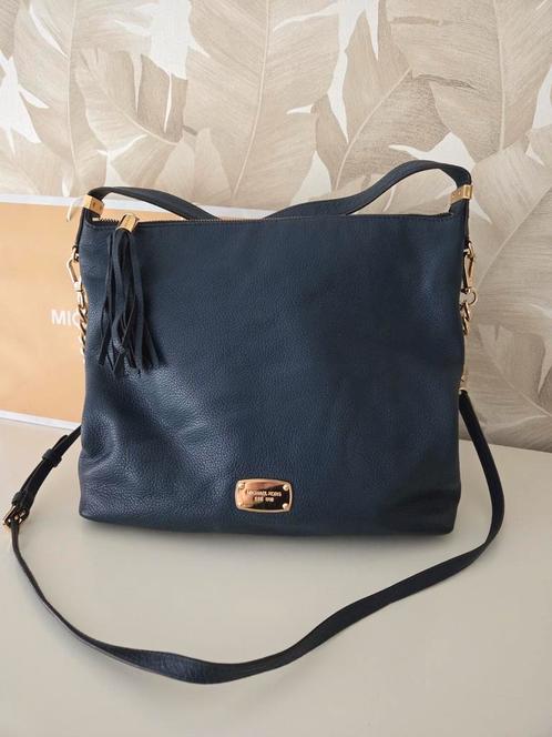 MICHAEL KORS BLAUW SOEPEL LEREN SCHOUDERTAS....een plaatje!, Sieraden, Tassen en Uiterlijk, Tassen | Damestassen, Zo goed als nieuw